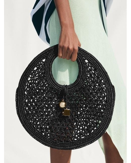 Jacquemus Blue The Spiaggia Small Round Bag