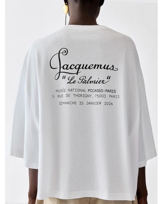 Jacquemus White The "Le Palmier" T-Shirt