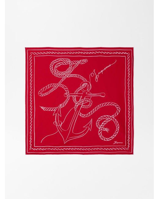 Jacquemus Red The Ancre Scarf