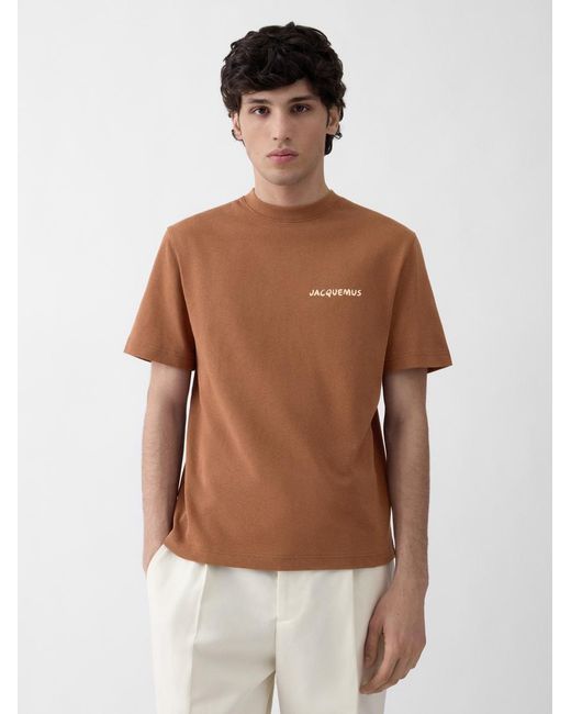 Jacquemus Brown The Bonjour Korea T-Shirt for men