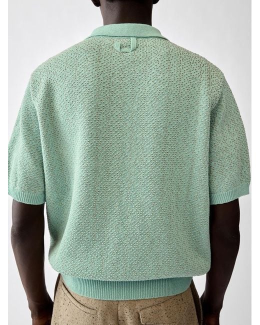 Jacquemus Green The Miami Knit Polo Shirt
