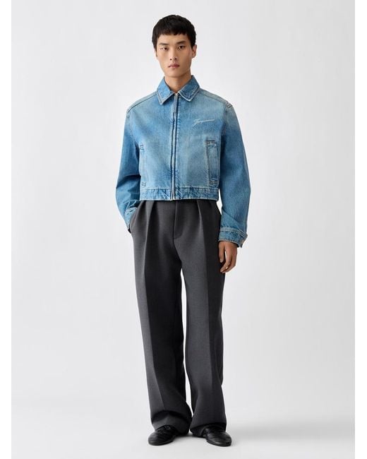 Jacquemus Blue The De-Nîmes Canevas Denim Jacket