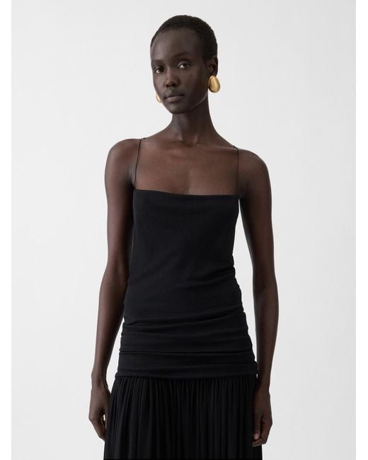 jacquemus black dress Jacquemus Black La Robe Ciceri Draped Off-The-Shoulder Mini Dress – Vintage  by Misty main image 1