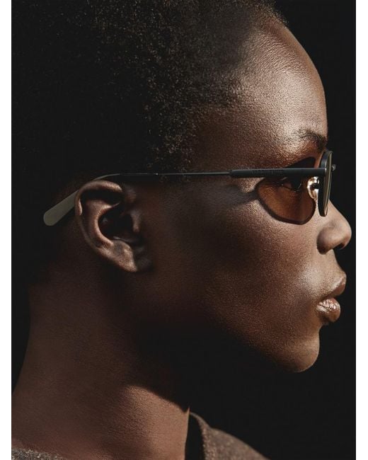 Jacquemus Brown The Sera Sunglasses