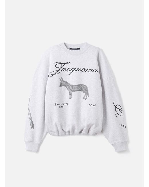 Jacquemus White The Âne Sweatshirt