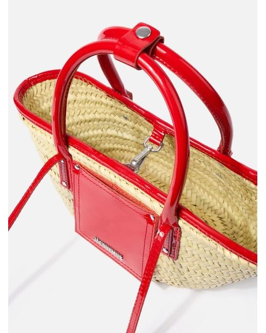 Jacquemus Red The Small Soli Basket