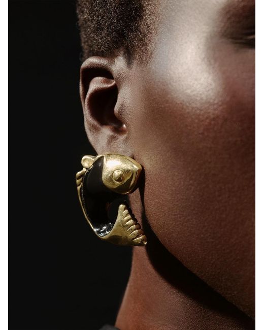 Jacquemus Black Die Poisson Ohrringe