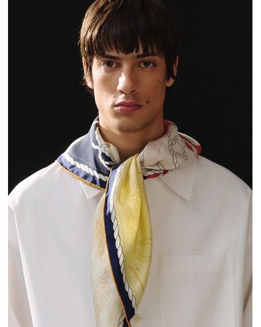 Jacquemus Blue The Hippocampe Large Scarf