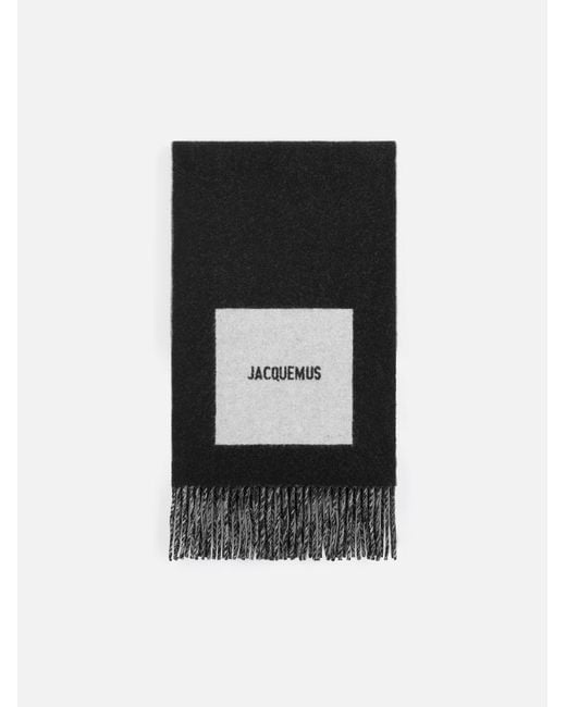 Jacquemus Black The Rond Carré Scarf for men