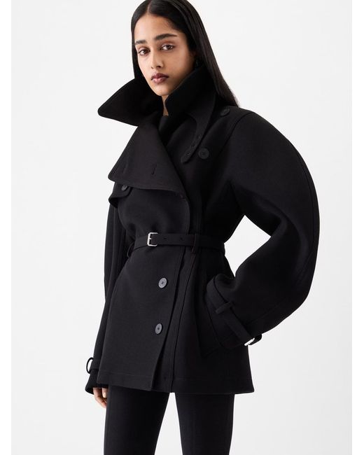 Jacquemus Black The Short Ovalo Trench Coat