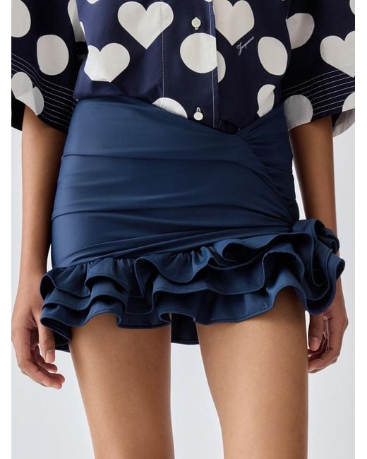 Jacquemus Blue The Playa Mini Skirt