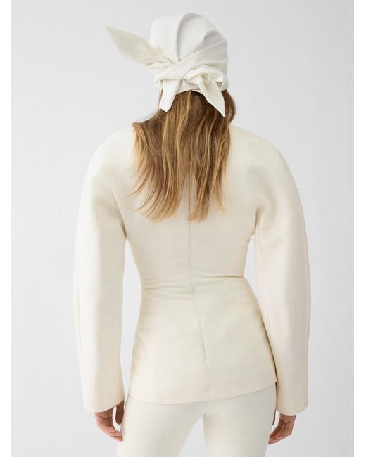 Jacquemus White The Châle Jacket