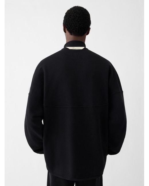 Jacquemus Black The Rond Carré Zipped-Rollneck Sweatshirt for men