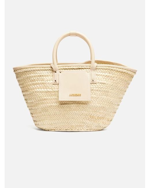Jacquemus Natural 'Le Panier Soli' Shopping Bag