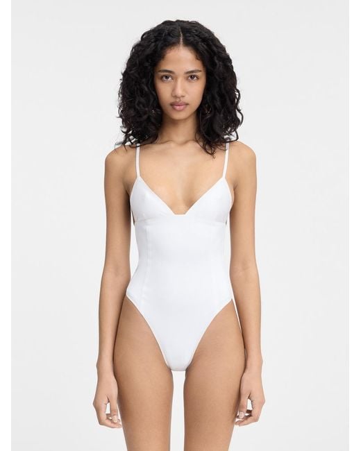 Jacquemus White The Spallina Bodysuit