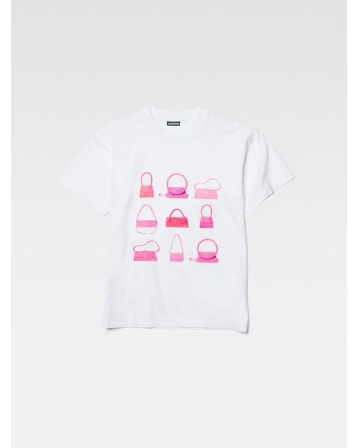 Jacquemus Pink Le T-Shirt Sacs