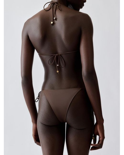 Jacquemus White The Triangle Bikini Top