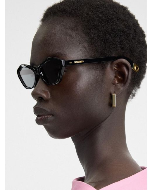 Jacquemus Black The Bambino Sunglasses