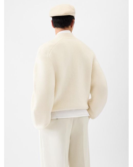 Jacquemus White The Pallone cardigan