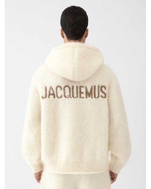 Jacquemus Natural The Nuvola Zipped Cardigan
