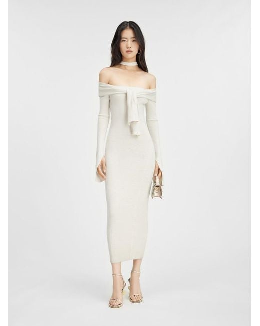 Jacquemus White La Robe Doble