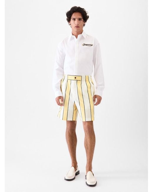 Jacquemus White The Aloe Shorts