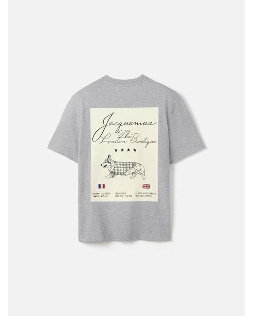 Jacquemus Gray The London Corgi T-Shirt