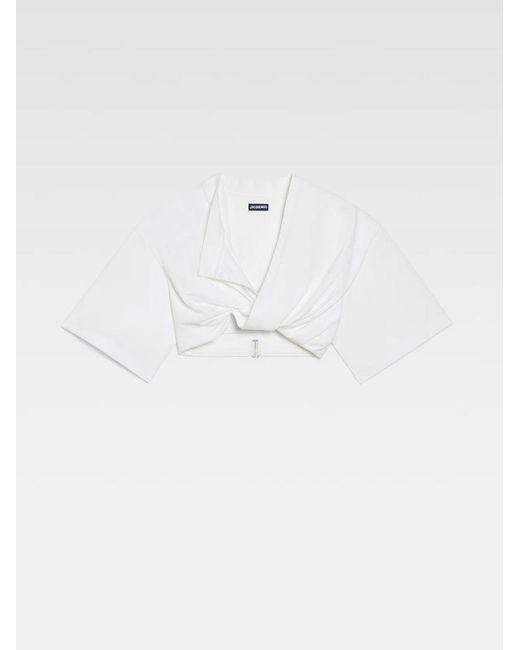 Le T-Shirt Bahia Court Jacquemus en coloris White
