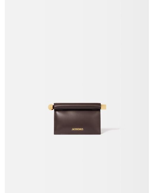 Jacquemus White The Small Rond Carré Clutch