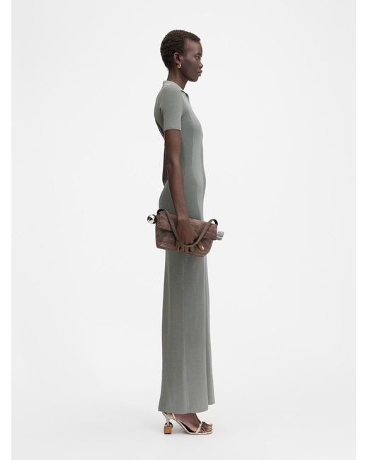 Jacquemus White The Polo Knit Dress