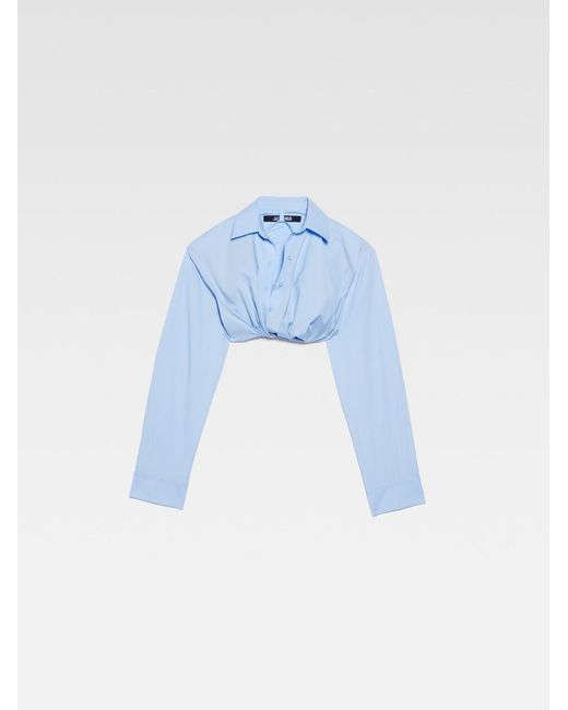 Jacquemus Blue La Chemise Bahia Courte