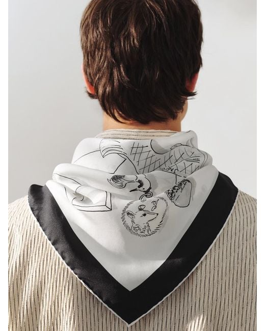 Jacquemus Black The Cocktail Large Scarf for men