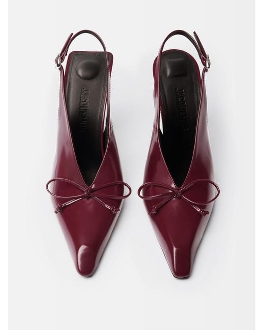 Slingback Alte Cubisto di Jacquemus in Purple