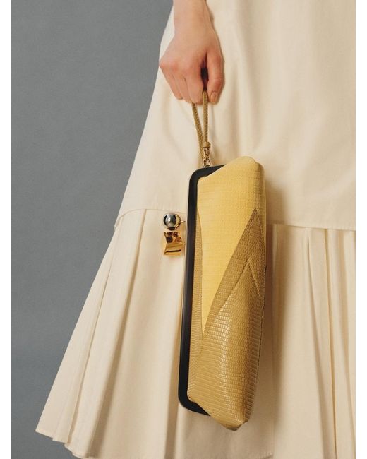 Jacquemus Metallic The Salon Maïs Clutch