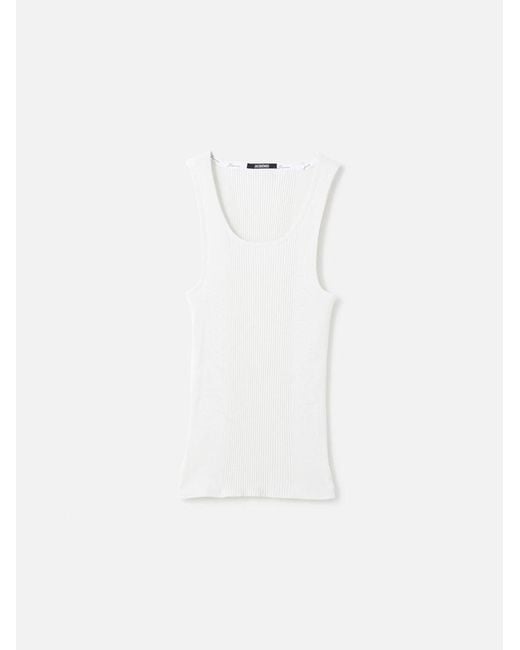 Jacquemus White The Rond Carré Tank Top