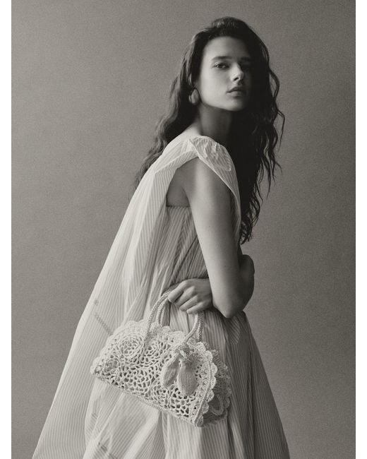 Jacquemus White The Small Turismo Crochet