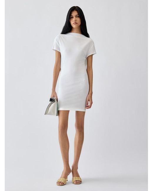 Jacquemus White The Mistral Short-Sleeve Dress