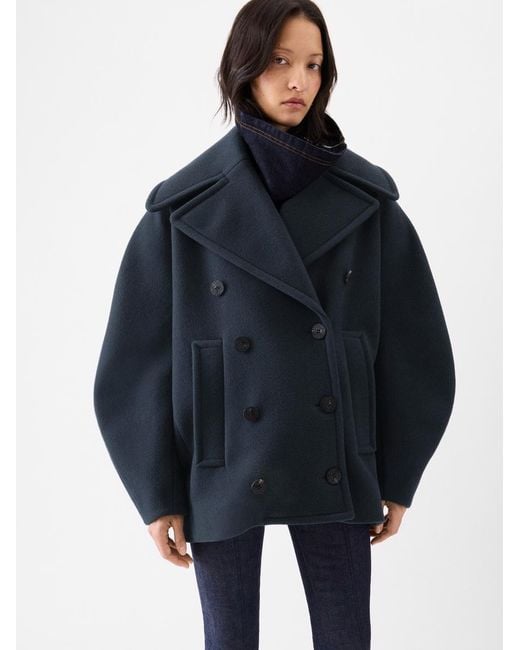 Jacquemus Blue The Ovalo Peacoat