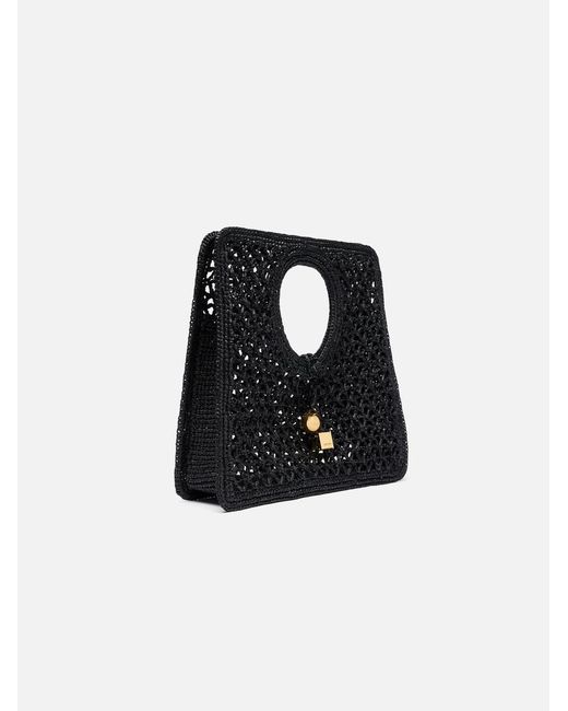 Jacquemus Black The Spiaggia Small Square Bag