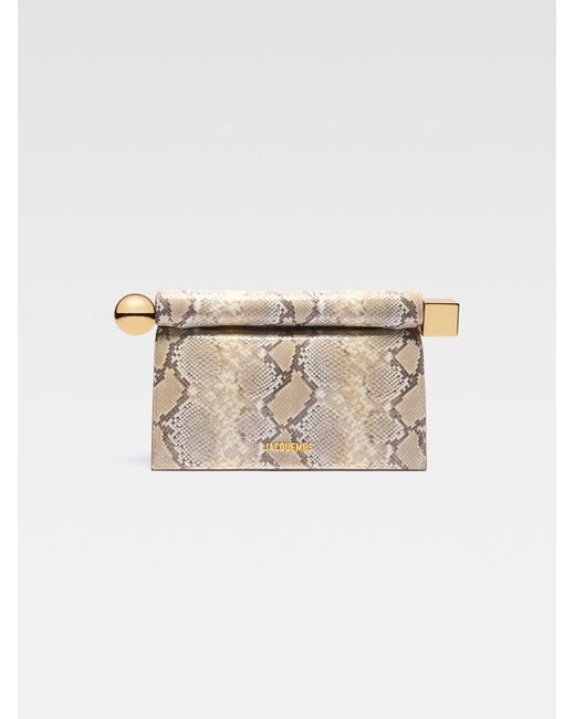 Jacquemus Natural The Rond Carré Clutch