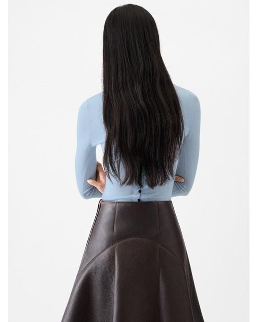 Jacquemus Blue The Merino Long-Sleeve Polo Shirt
