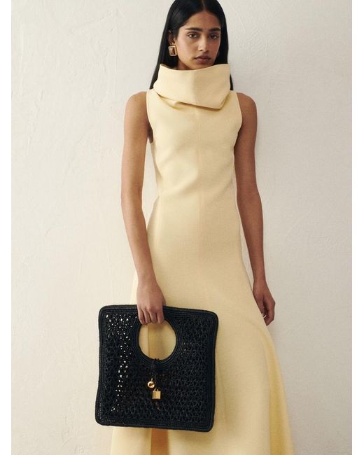 Jacquemus Black The Spiaggia Small Square Bag