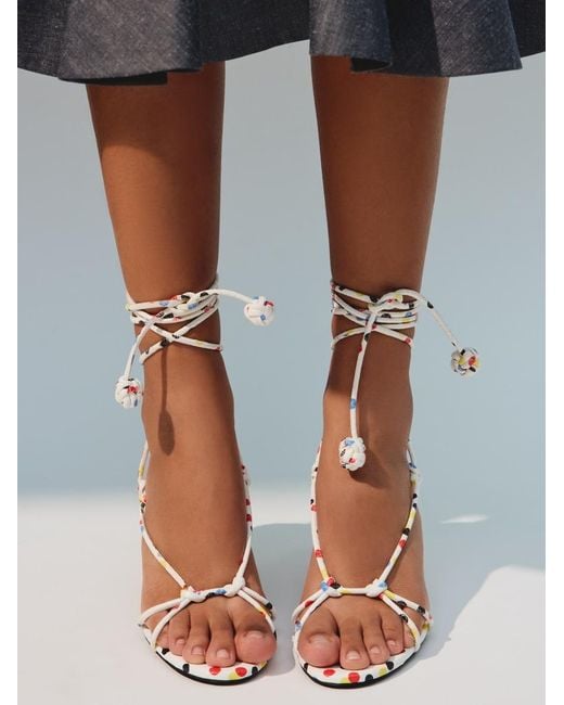Jacquemus White The Tourni Sandals