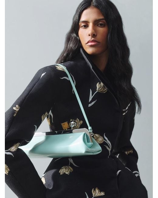 Jacquemus Blue The Salon Clutch