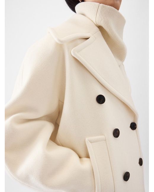 Jacquemus Natural The Ovalo Peacoat