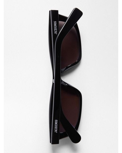 Jacquemus Black The Trapezi Sunglasses