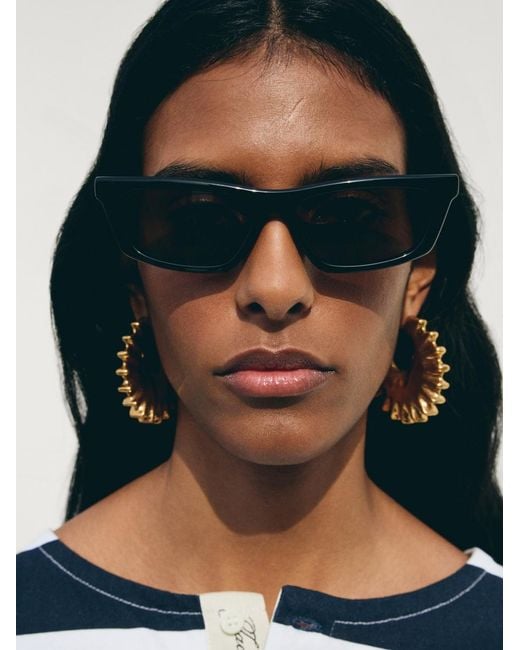 Jacquemus Black The Trapezi Sunglasses