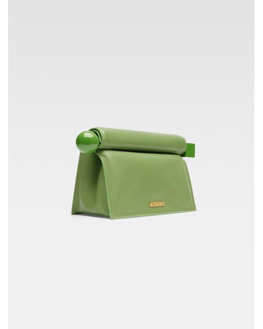 Jacquemus Green The Rond Carré Clutch