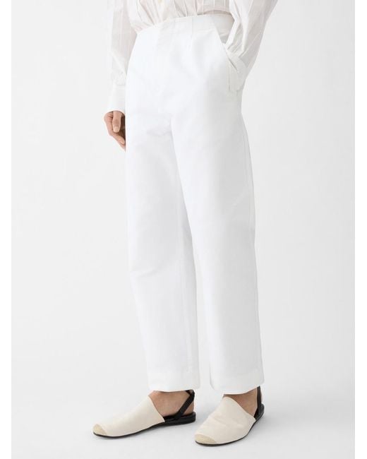 Jacquemus White The Gardian Pants for men