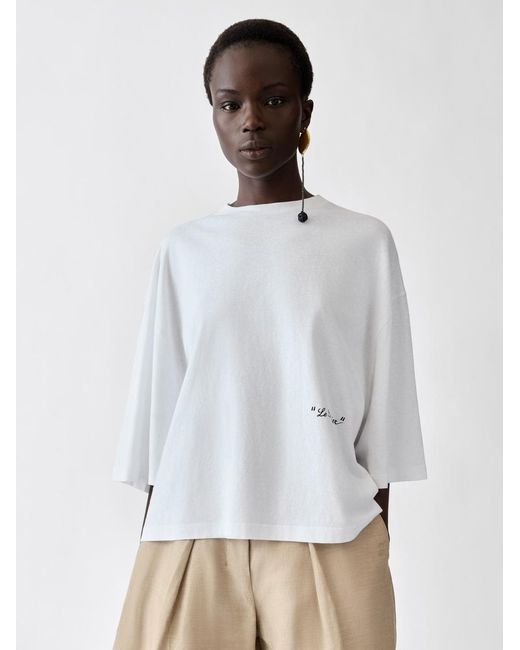Jacquemus White The "Le Palmier" T-Shirt